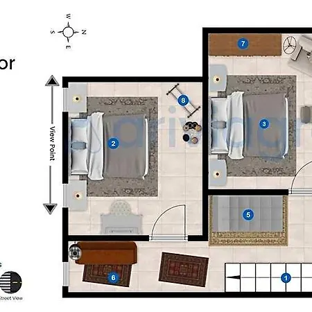 Hotel Centro House In The Heart Of Fira Town 5 Guests Santorini Island